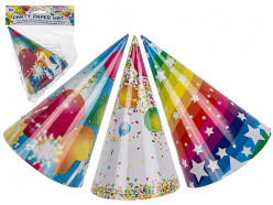6 Chapéus de Festa Balões e Estrelas