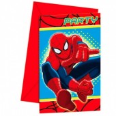 6 Convites festa Spiderman