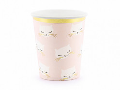 6 Copos Papel Gatinha