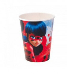 6 Copos Papel Ladybug