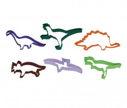 6 Cortadores Bolacha Dinossauros