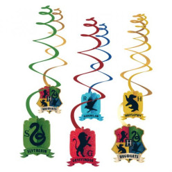 6 Espirais Decorativas Harry Potter Houses