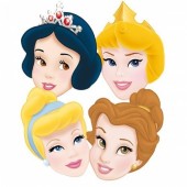 6 Máscaras de festa Princesas Disney