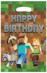 6 Sacos Festa Minecraft