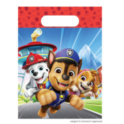 6 Sacos Plástico Patrulha Pata - Rescue Heroes