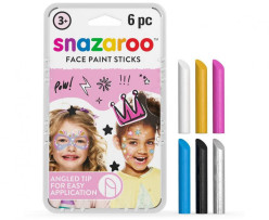 6 Sticks Pinturas Faciais Menina Snazaroo