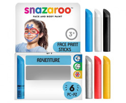 6 Sticks Pinturas Faciais Menino Snazaroo