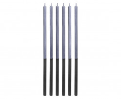 6 Velas Platinum Azul