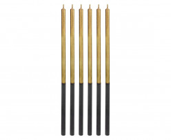 6 Velas Platinum Dourado