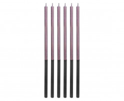 6 Velas Platinum Lilás