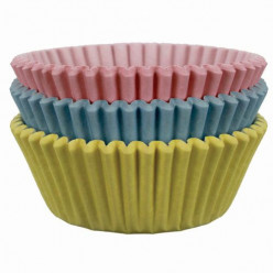 60 Cápsulas Cupcake Cores Pastel PME