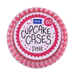 60 Cápsulas Cupcake Rosa PME