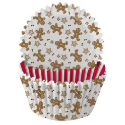 75 Cápsulas Cupcakes Gingerbread Natal