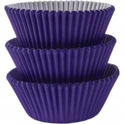 75 Forminhas Roxo Cupcake - 50mm