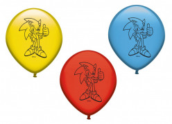 8 Balões Latex Sonic