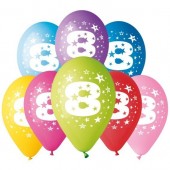 8 Balões Premium Látex Nº 8 - 30cm