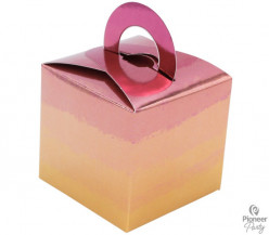 8 Caixas Brinde/Pesos Balões Rose Gold Ombre