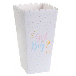 8 Caixas Pipocas Baby Shower Girl or Boy