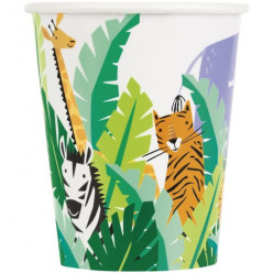 8 Copos 267ml Animal Safari