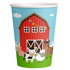 8 Copos Animais da Quinta 250ml