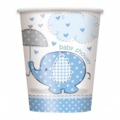 8 Copos Baby Shower Azul