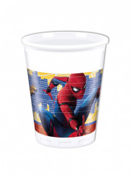 8 Copos Festa Spider-Man Home Coming