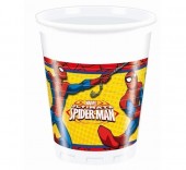 8 Copos Festa Spiderman Thwip