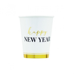 8 Copos Happy New Year Clock 250ml