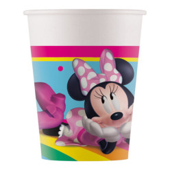 8 Copos Minnie Rainbow Make Me Smile 200ml