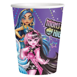 8 Copos Monster High Cartão 250ml