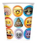 8 Copos Papel - Emoji