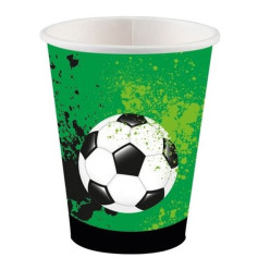 8 Copos Papel Futebol Goal Getter