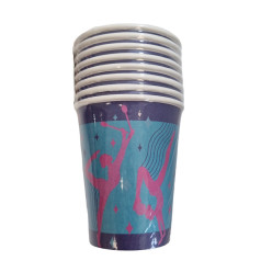 8 Copos Papel Ginástica Rítmica