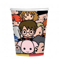 8 Copos Papel Harry Potter 250ml
