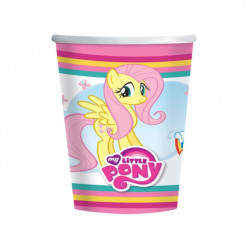 8 Copos Papel My Little Pony Rainbow