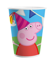 8 Copos Papel Porquinha Peppa Festa