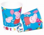 8 Copos Porquinha Peppa (200ml)