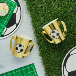 8 Copos Taça Futebol 250ml