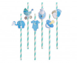 8 Palhinhas Baby Shower Baby Boy