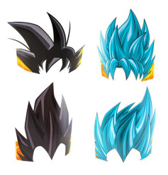 8 Perucas Chapéus Festa Dragon Ball Z