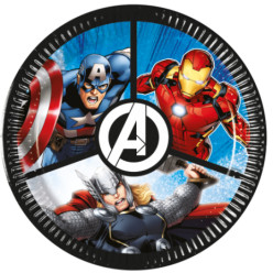 8 Pratos 20cm Avengers Evergreen