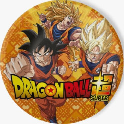 8 Pratos Dragon Ball Super 23cm