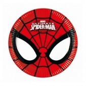 8 Pratos Festa Spiderman 19.50cm