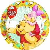 8 Pratos Festa Ursinho Winnie The Pooh