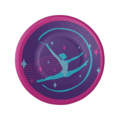 8 Pratos Ginástica Rítmica 18cm
