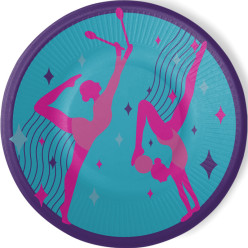 8 Pratos Ginástica Rítmica 23cm