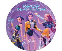 8 Pratos Guerreiras K-Pop Demon Hunters 23cm