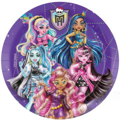 8 Pratos Monster High Cartão (23cm)