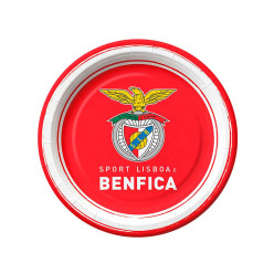 8 Pratos Papel S. L. Benfica 23cm