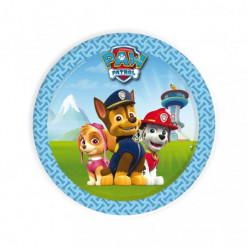 8 Pratos Patrulha Pata Azul 18cm